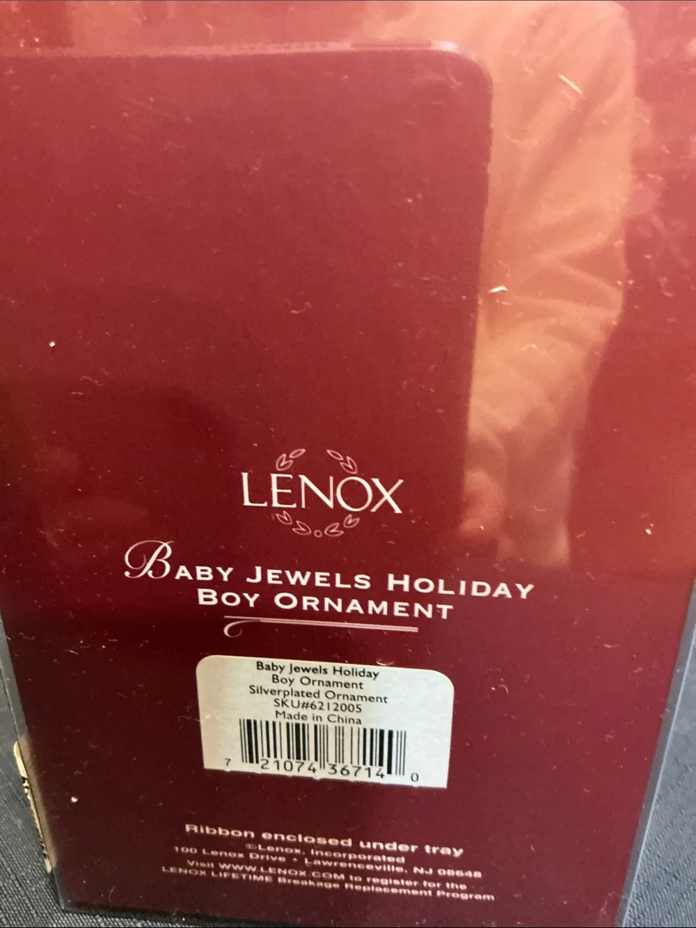 LENOX BABY JEWELS BOY KEEPSAKE ORNAMENT